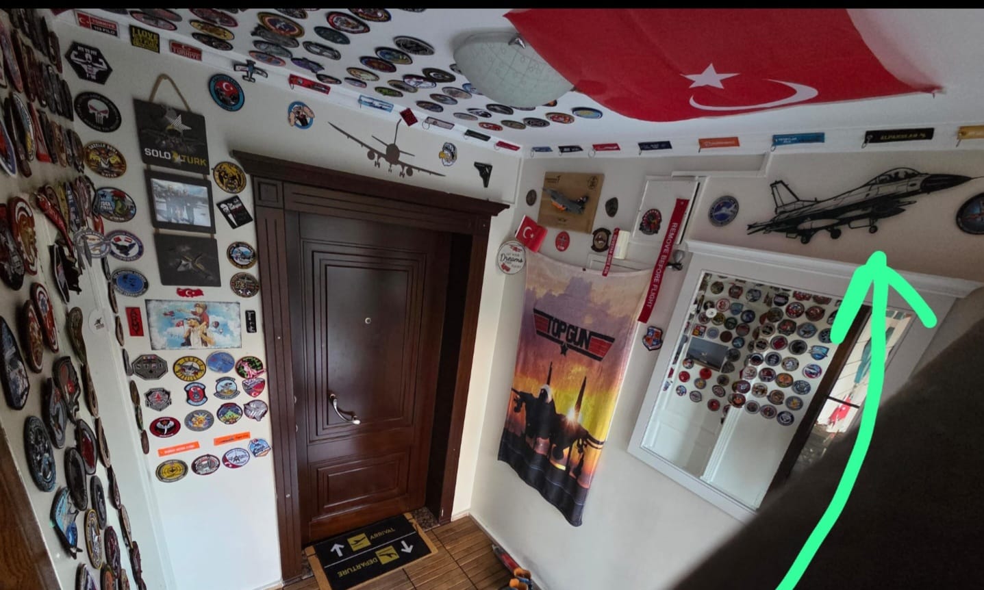 Customer photo review of F-16 Fighting Falcon – Uçak Metal Duvar Dekoru