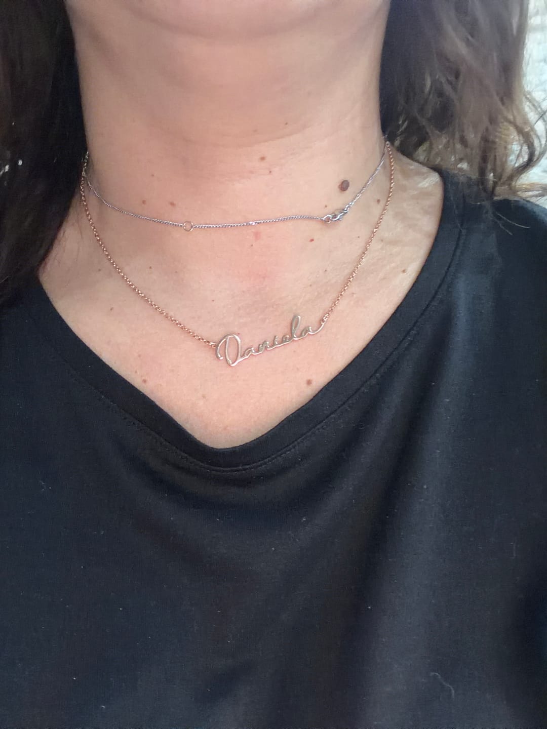Customer photo review of Collana Personalizzabile in Argento TIZ COLL 002