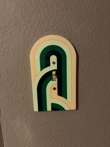 Customer photo review of Retro Archway Light Switch Cover