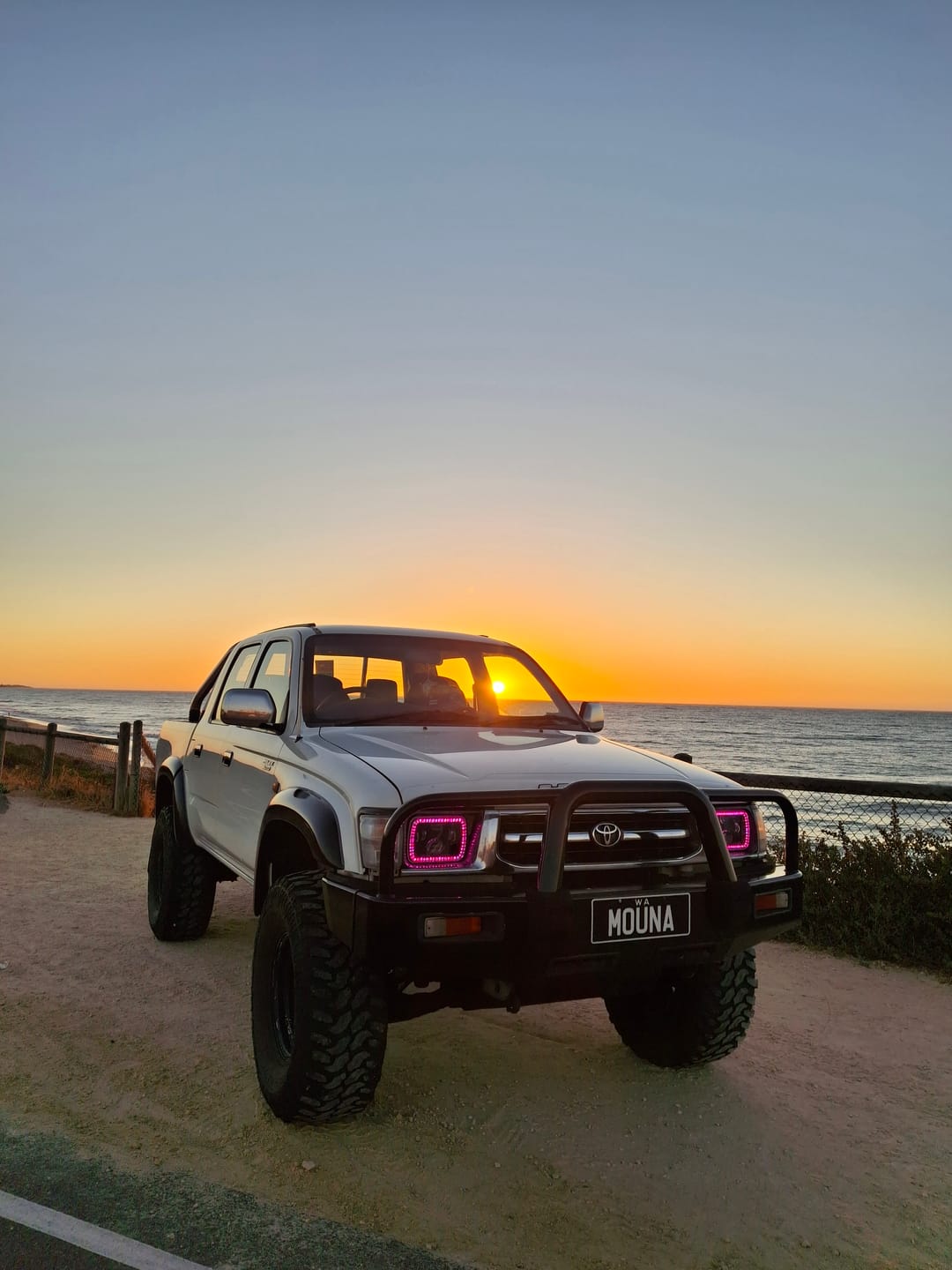 Customer photo review of 5X7" LED Colour Chasing Headlights