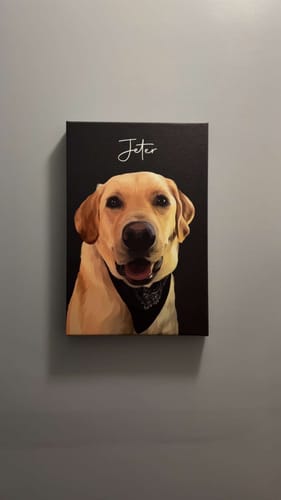 Customer photo review of Pet Art Canvas Wrap