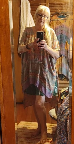 Customer photo review of Unicorn Mantra Silk Tunic (15245)