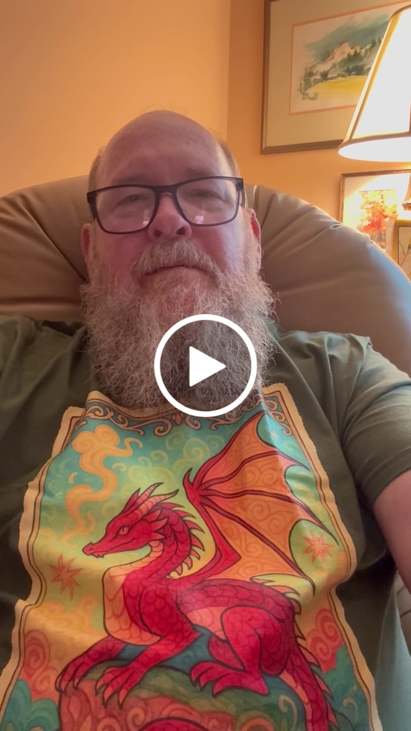 Customer video review of Dragon Tarot Card T-Shirt