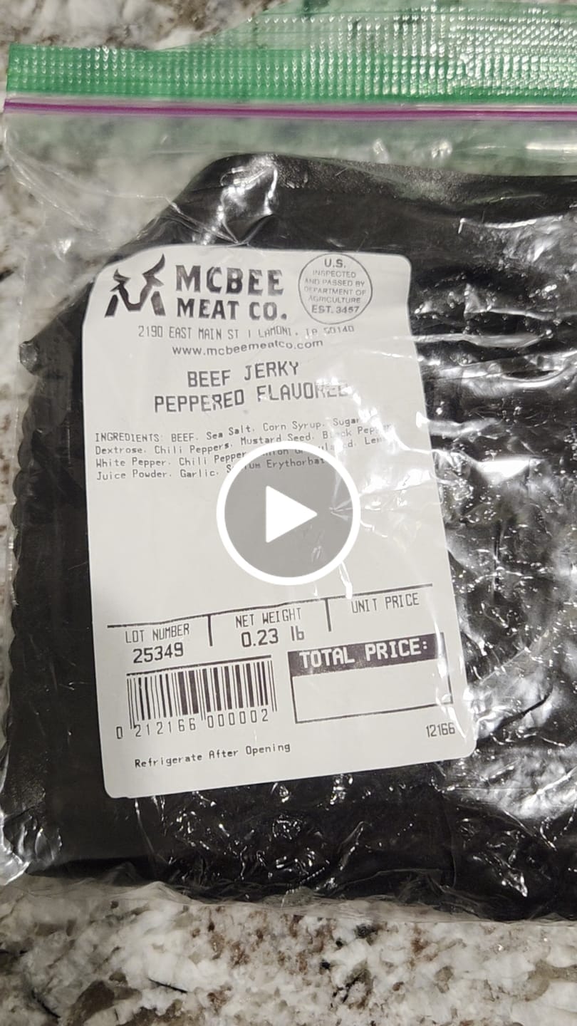 Customer video review of Beef Jerky