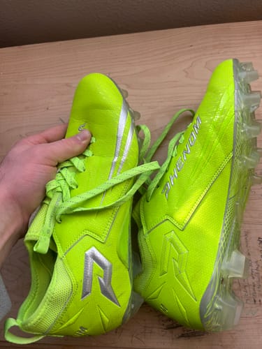 Customer photo review of Quantum Speed: Football Cleats - Slime - Team Colors