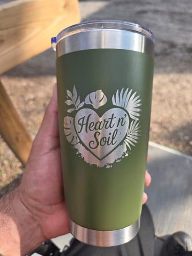 Customer photo review of (6 Pieces) Laser Engraved Tumbler | 20 oz