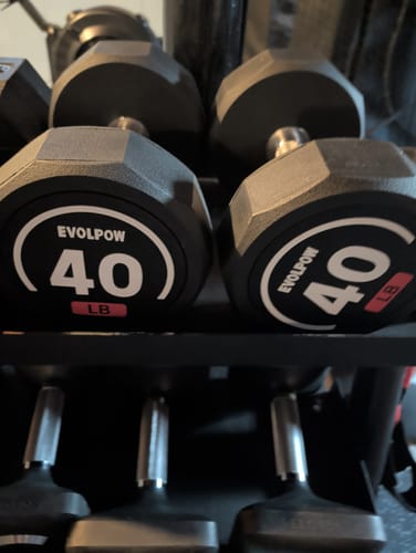 Customer photo review of EVOLPOW Decagon PEV Dumbbells