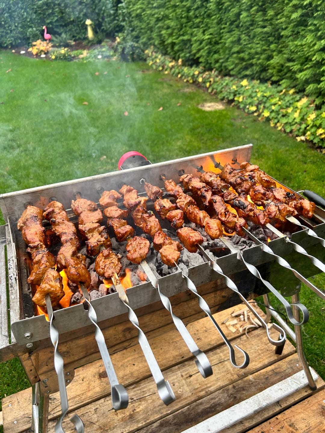 Customer photo review of Schweine-Schaschlik BBQ – süß-rauchige Marinade mit Honig | mySchaschlik