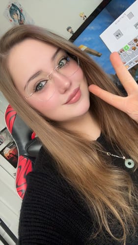 Customer photo review of Bella Eyeglasses