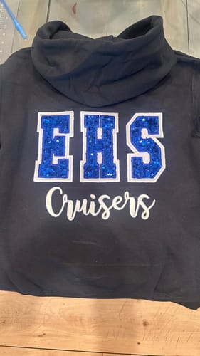 Customer photo review of Royal Blue Sequin on  Velvet