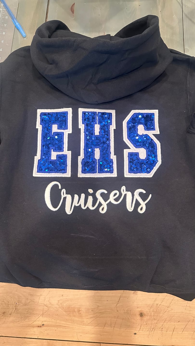 Customer photo review of Royal Blue Sequin on  Velvet