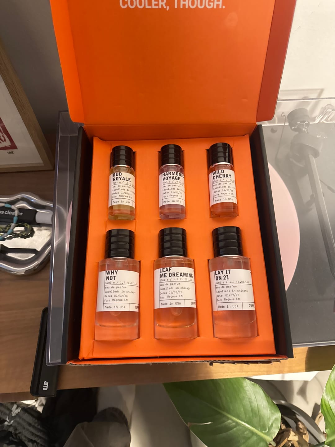 Customer photo review of 6 Scents. 1 Affordable Price.