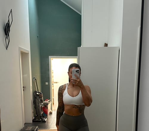 Customer photo review of UNITY Sport-BH - Cream White