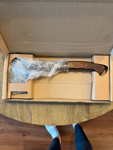 Customer photo review of Сustom made tomahawk "Ogun"