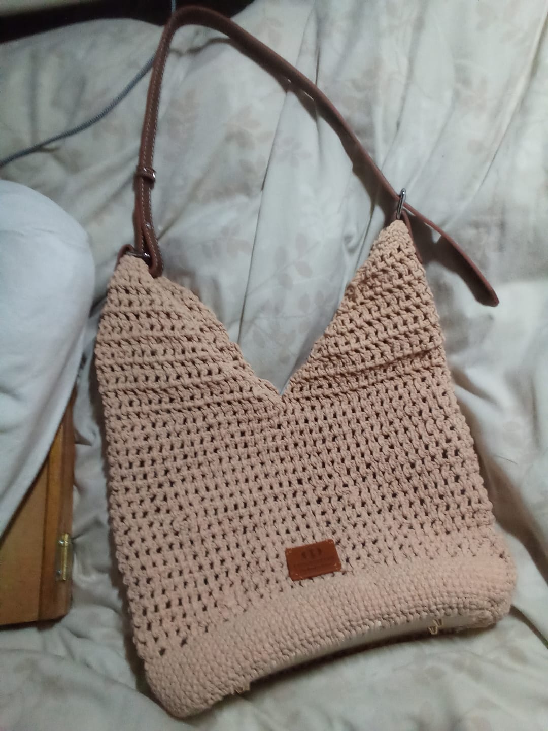 Customer photo review of CrochetPark™ Haven Hobo crochet kit