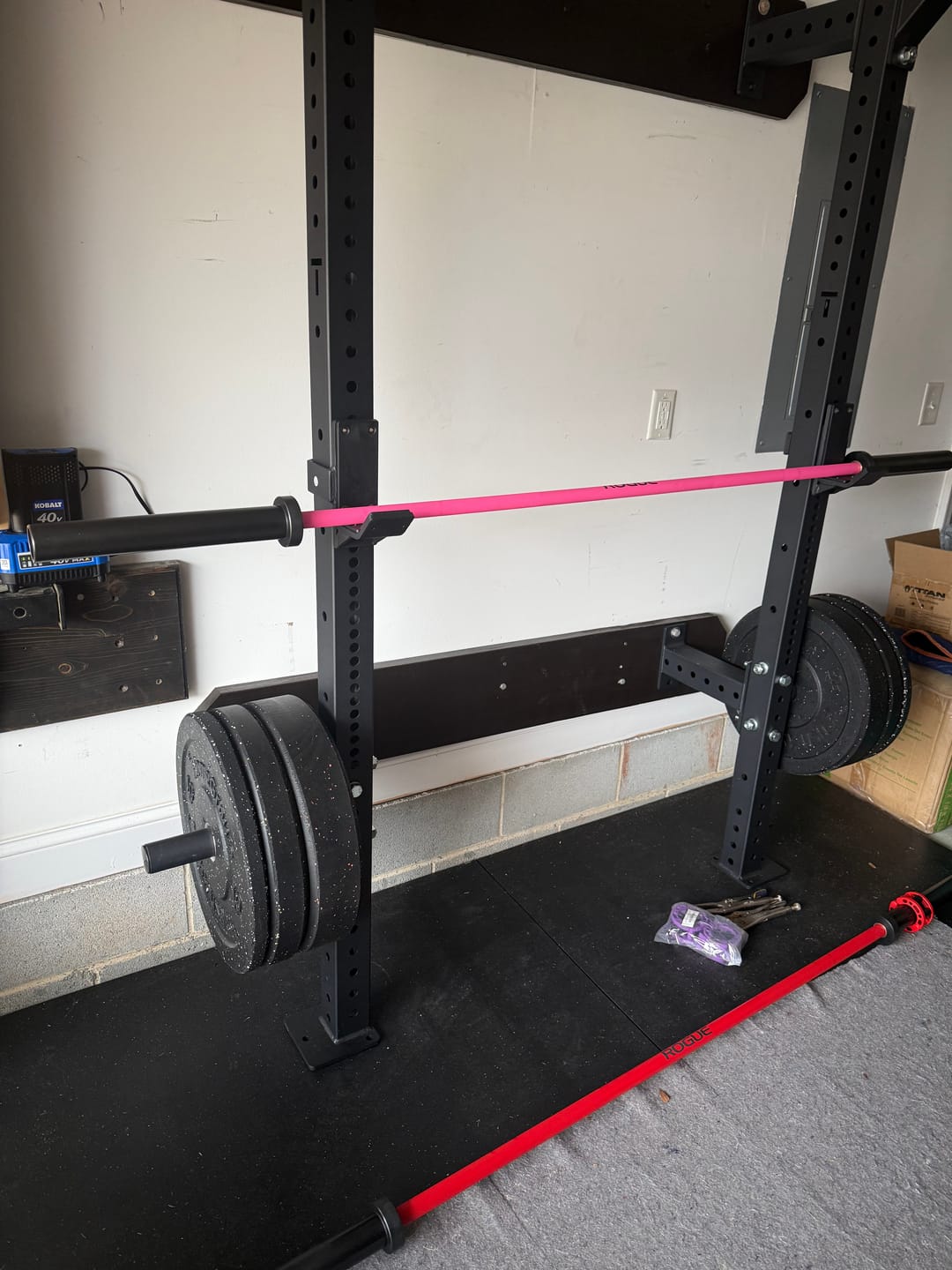 Customer photo review of URA-MAX COLORED Bumper Plate Sets