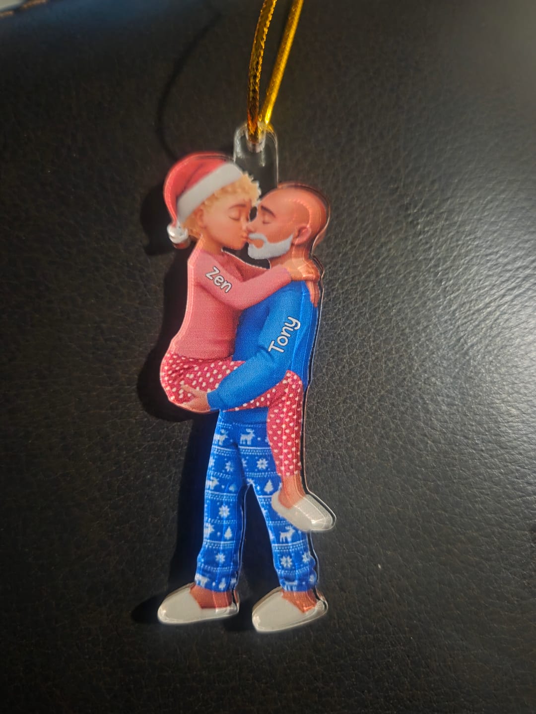 Customer photo review of Christmas Gifts For Husband And Wife - Personalized Acrylic Ornament