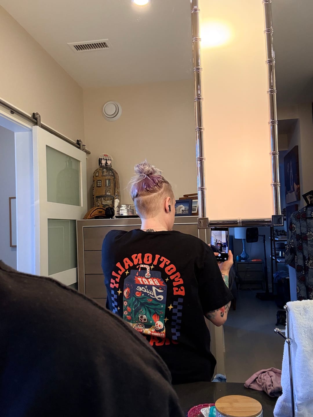 Customer photo review of Emotionally Drained T-Shirt