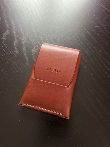 Customer photo review of Slimmad plånbok i äkta läder