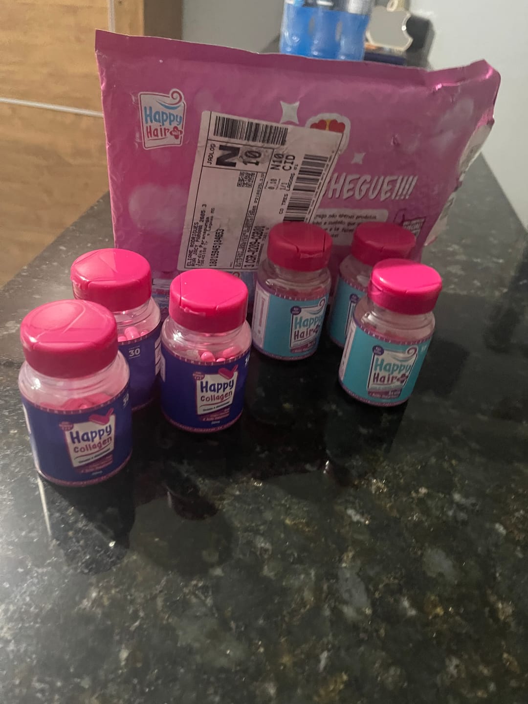 Customer photo review of Happy Collagen 2 Potes