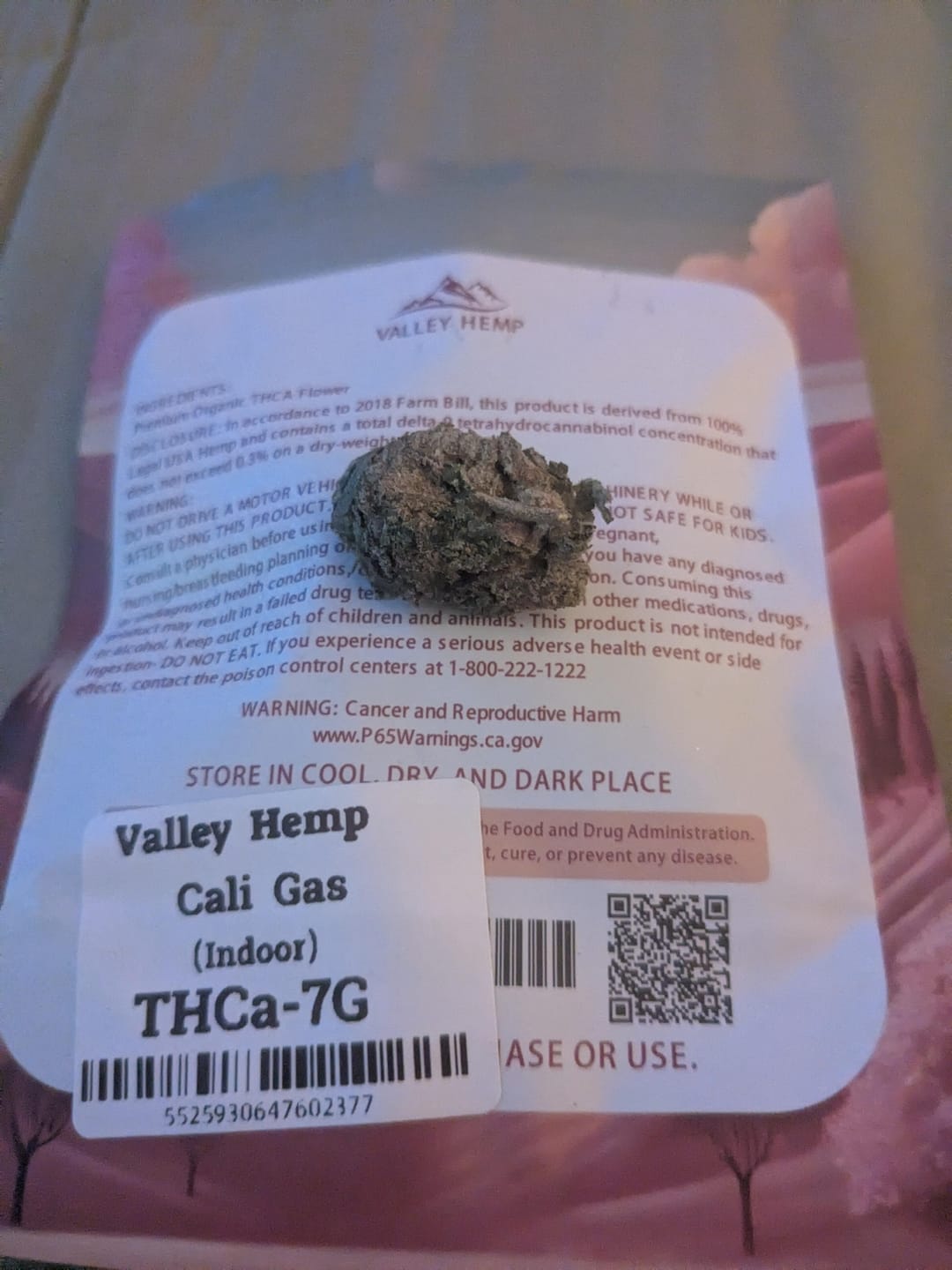 Customer photo review of FREE 3.5g Indoor Small  (New Customer Exclusive)