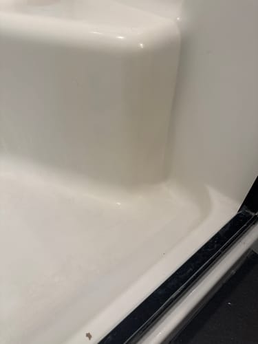Customer photo review of Large Wall Damage - Tub and Shower Repair Kit
