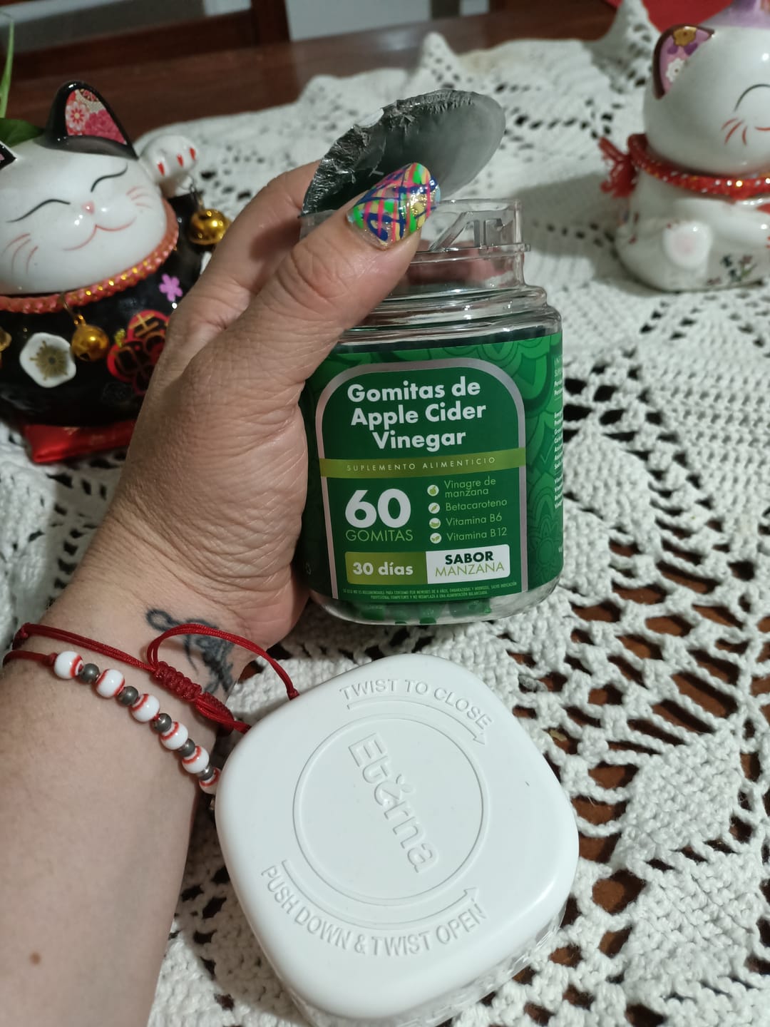 Customer photo review of Gomitas de Vinagre de Manzana