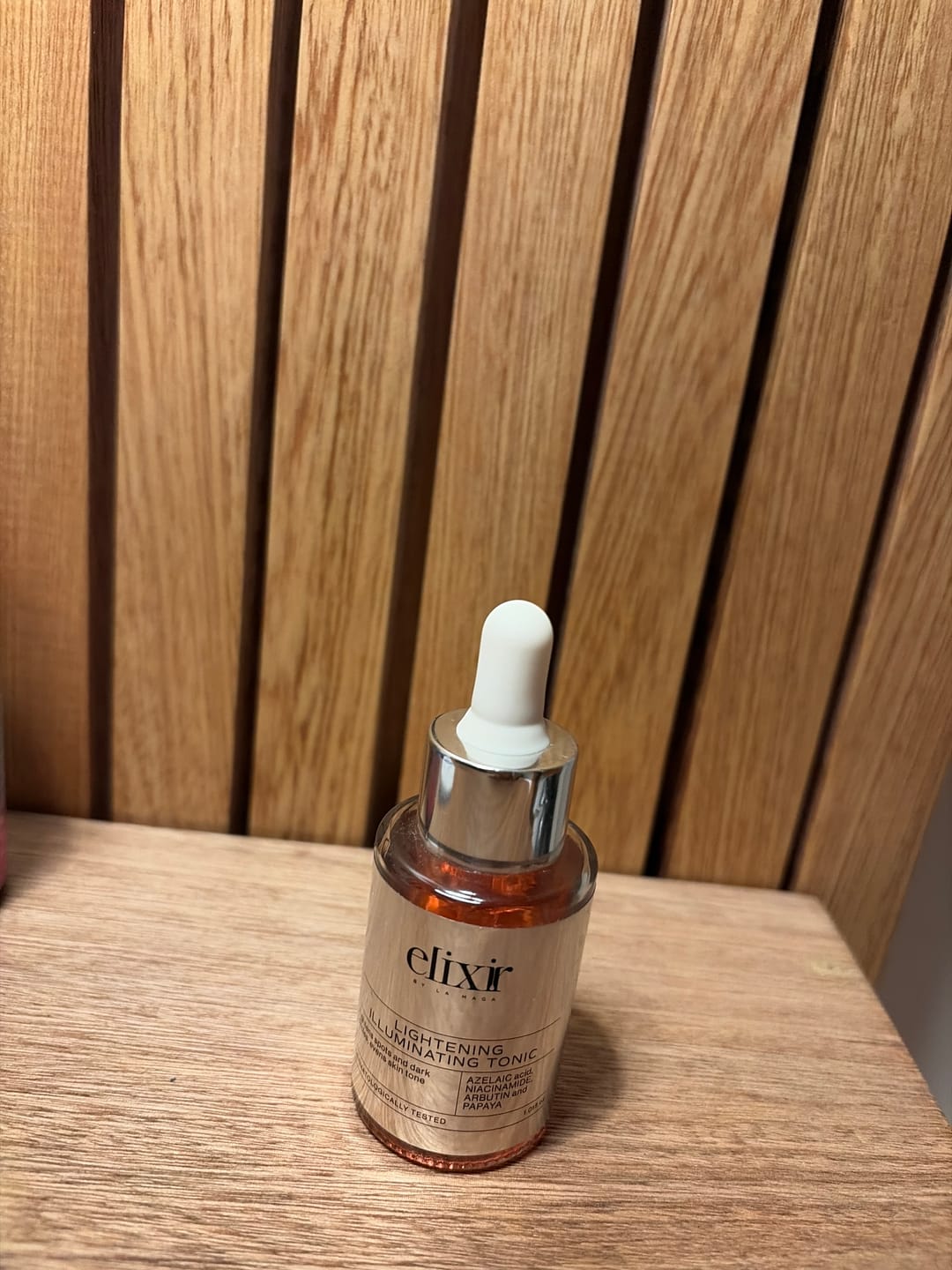Customer photo review of Tónico Iluminador Aclarante