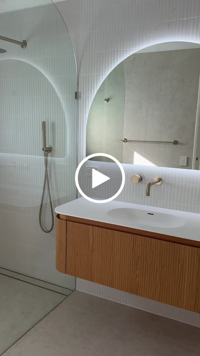 Customer video review of Waverton Wall Hung Curve Vanity Natural Oak (All Sizes)