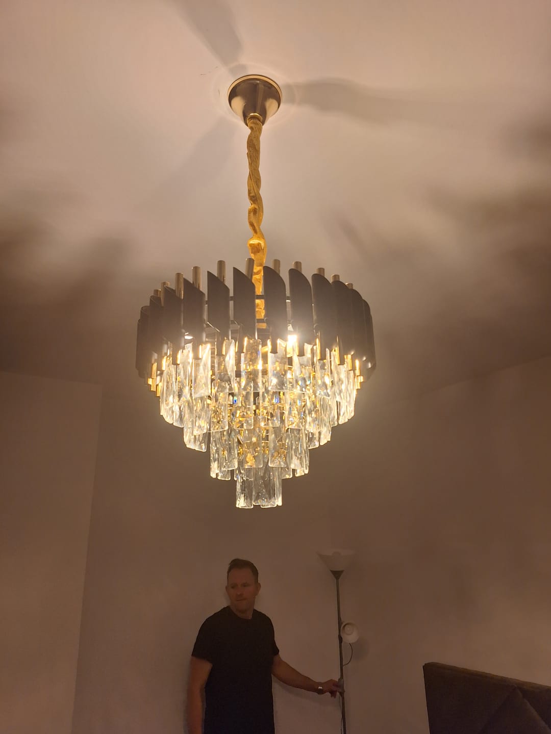 Customer photo review of Candelabru Cristal BLACK PANTHER 400mm