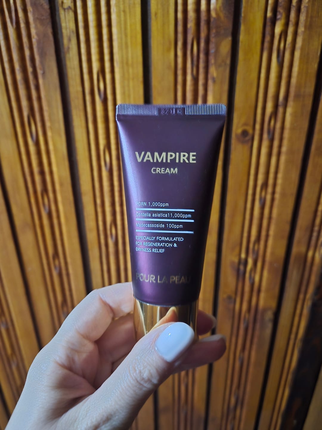 Customer photo review of PDRN Хидратиращ крем за клетъчна регенерация VAMPIRE Cream Poul La Peau