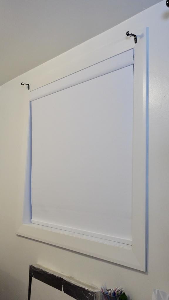 Customer photo review of No Drill No Tools Roller Shades