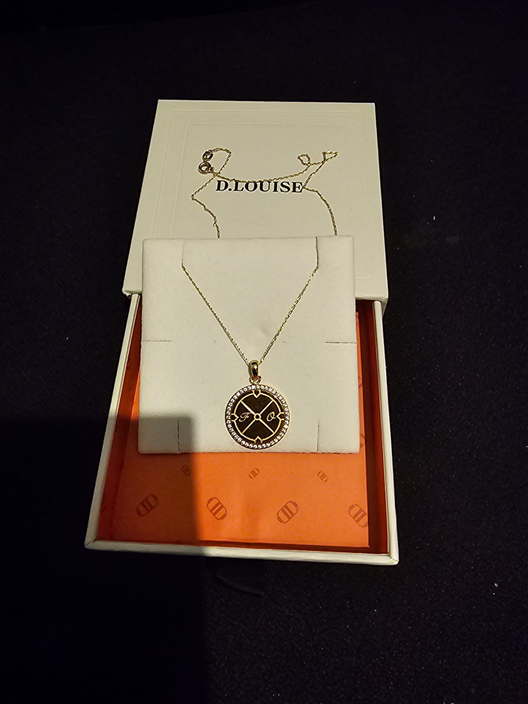 Customer photo review of Engravable Compass With Stones