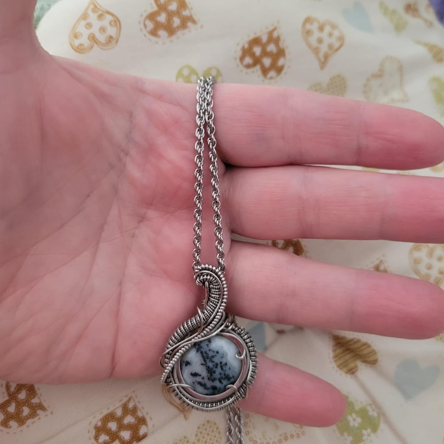 Customer photo review of Stainless Steel Rope Chain Necklace 16 18 20 22 24 Inches Tarnish Free Rope Necklace for Women or Men Jewelry Making