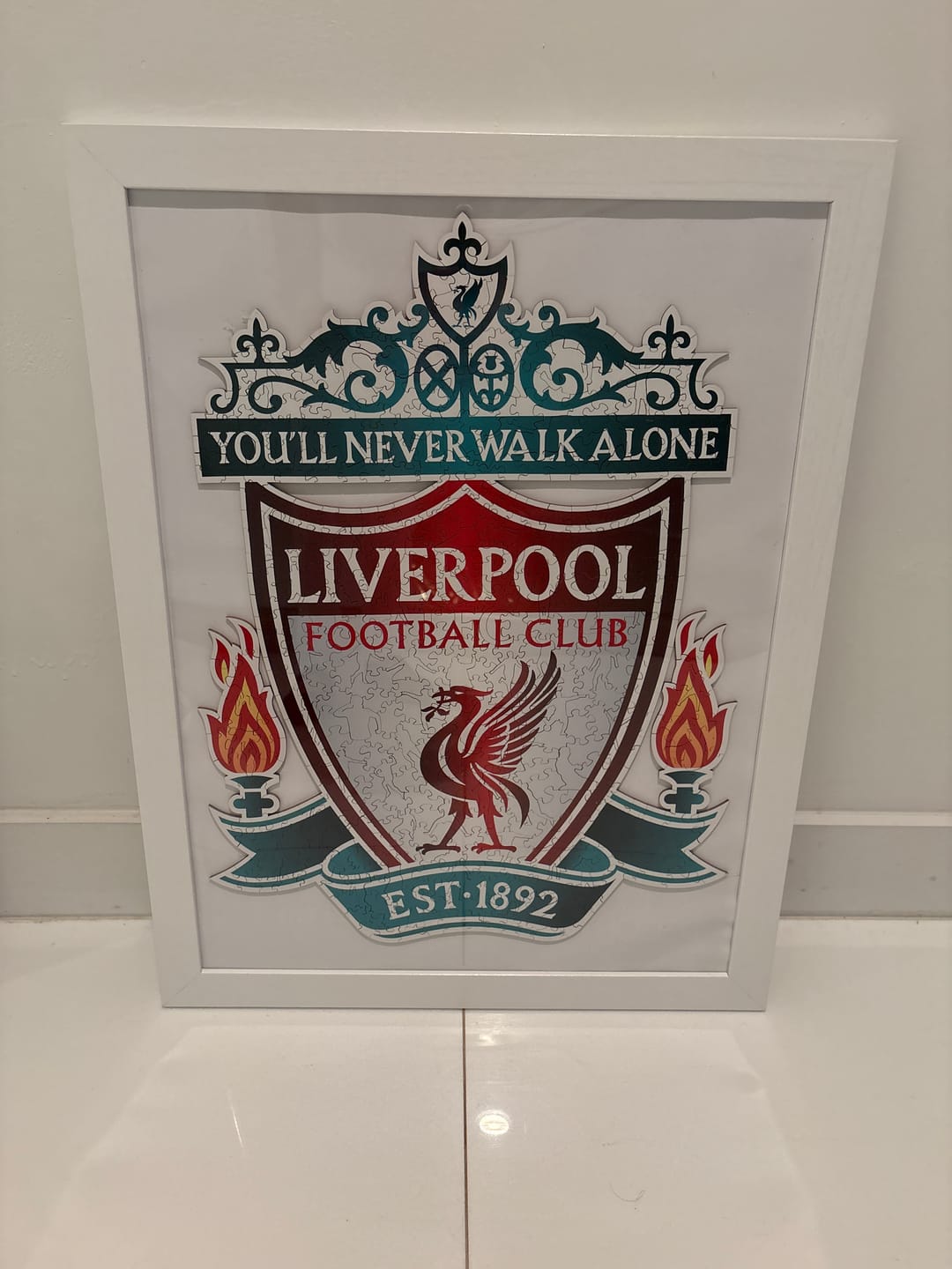 Customer photo review of Liverpool FC® Logo - Wooden Puzzle