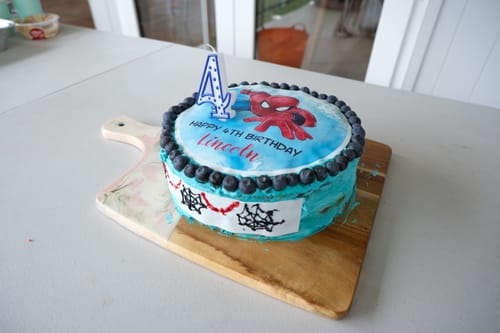 Customer photo review of Spiderman inspired- Edible Icing Toppers