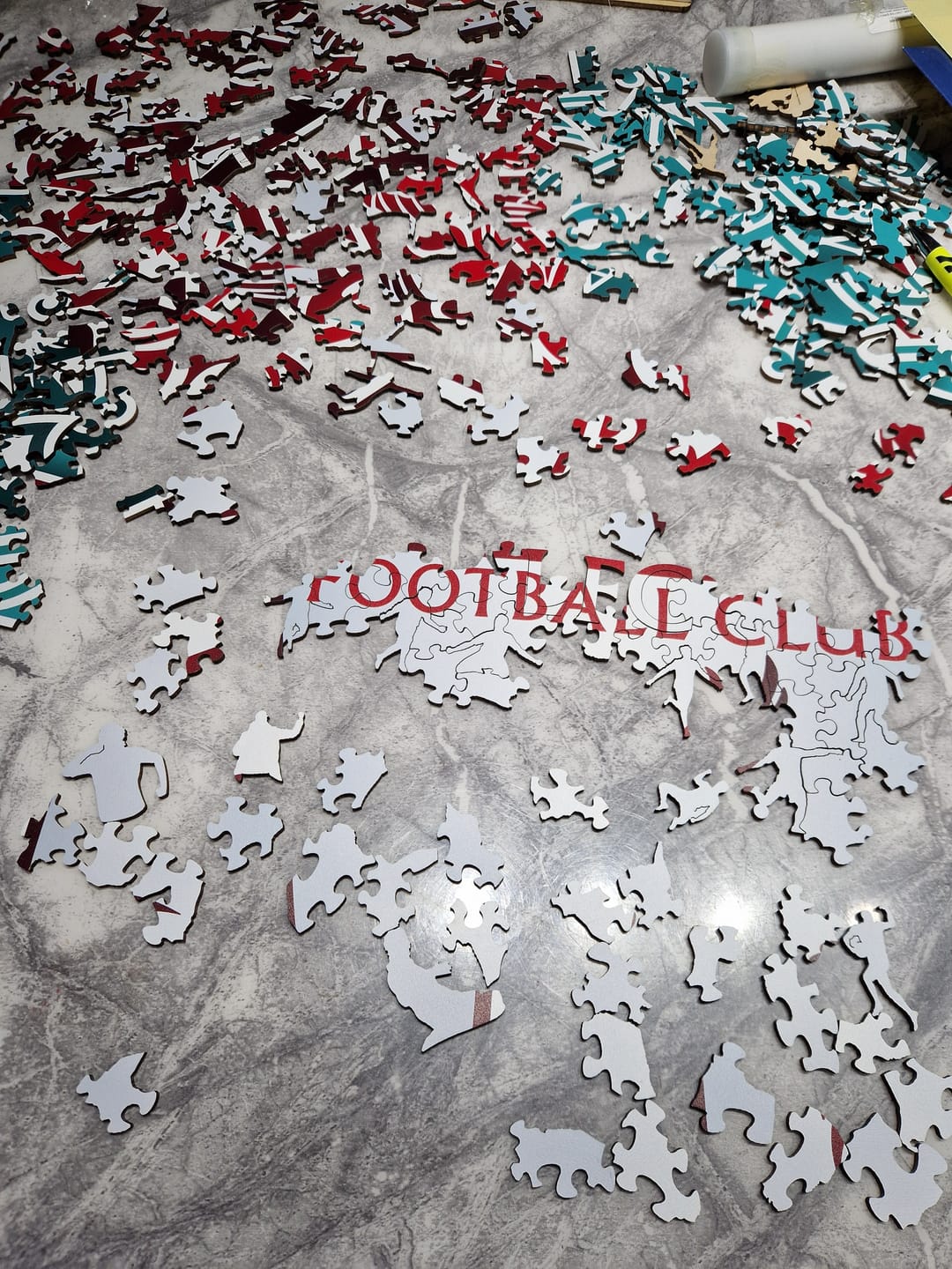 Customer photo review of Liverpool FC® Crest - Wooden Puzzle