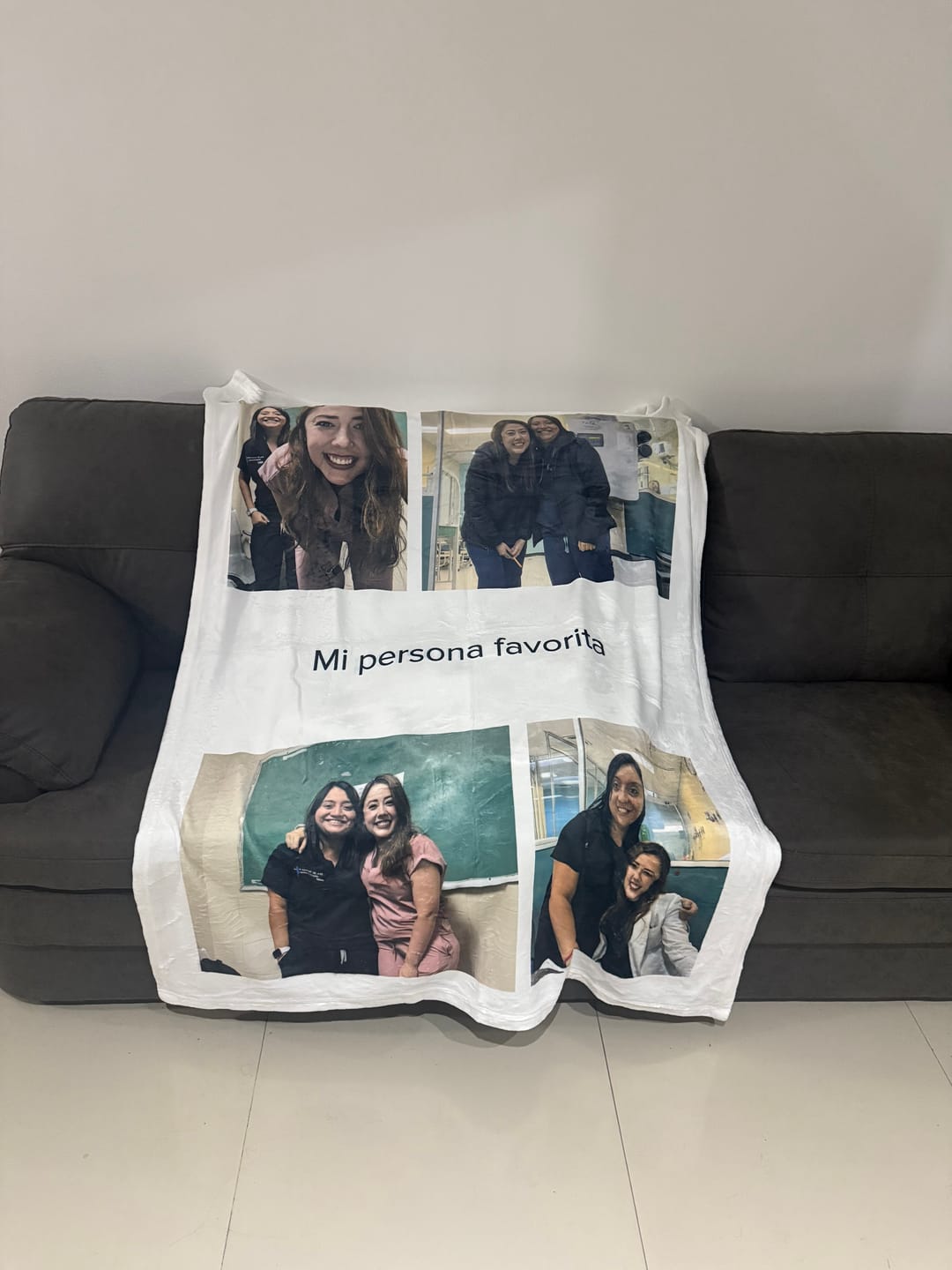 Customer photo review of Cobija frazada personalizable