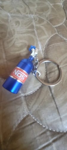 Customer photo review of Mini NOS Nitrogen Bottle Keychains