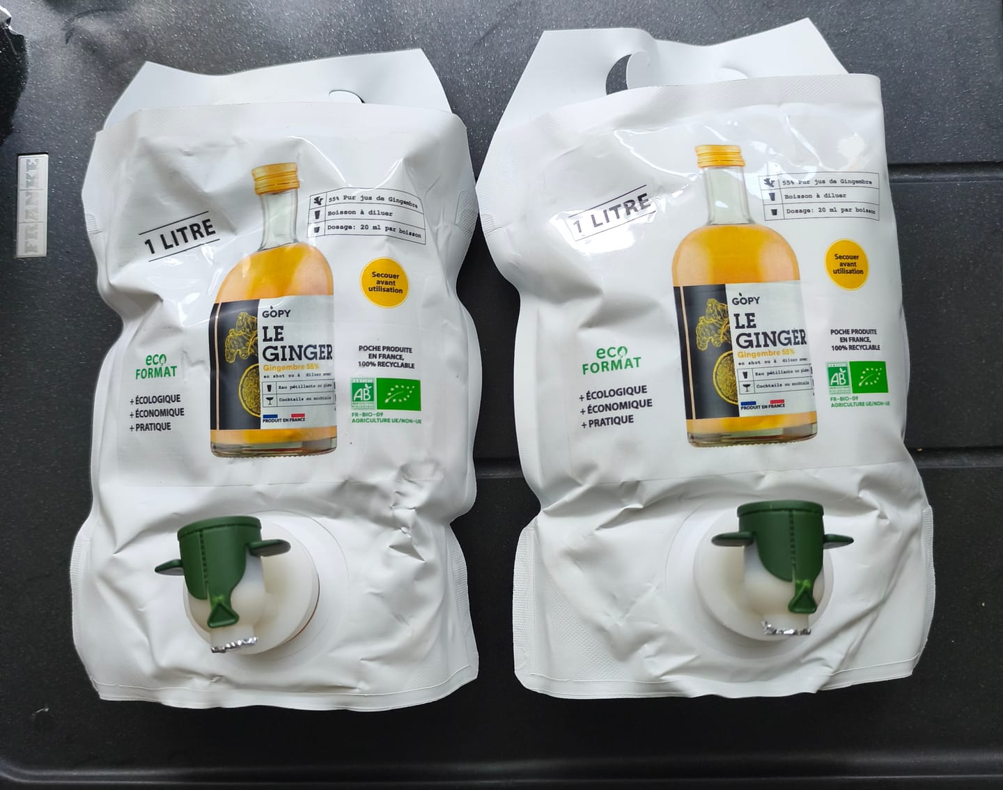 Customer photo review of Le Ginger Classique Pouch 1 litre
