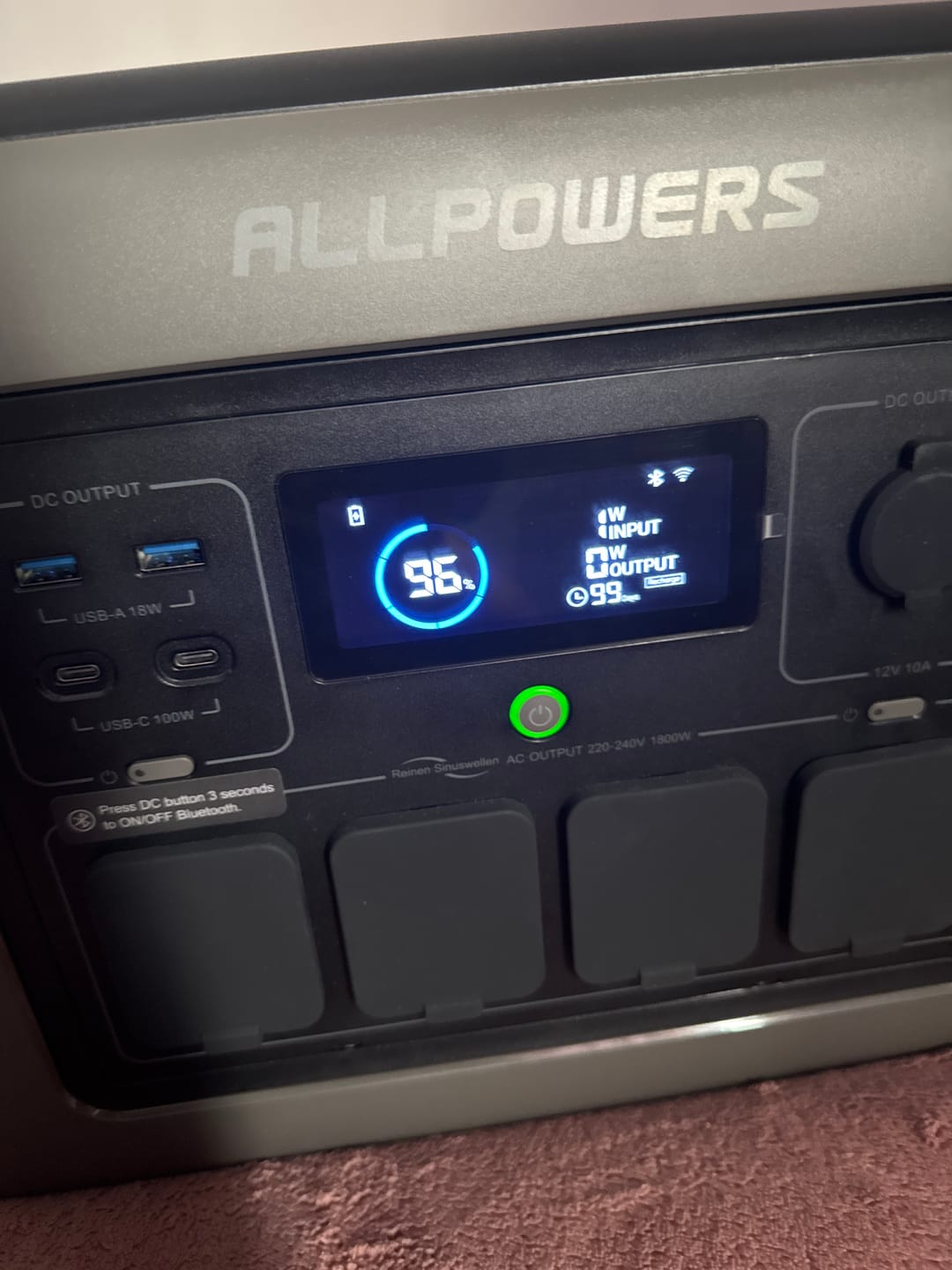 Customer photo review of ALLPOWERS R1500 Portable Power Station 1800W 1152Wh LiFeP04 Battery