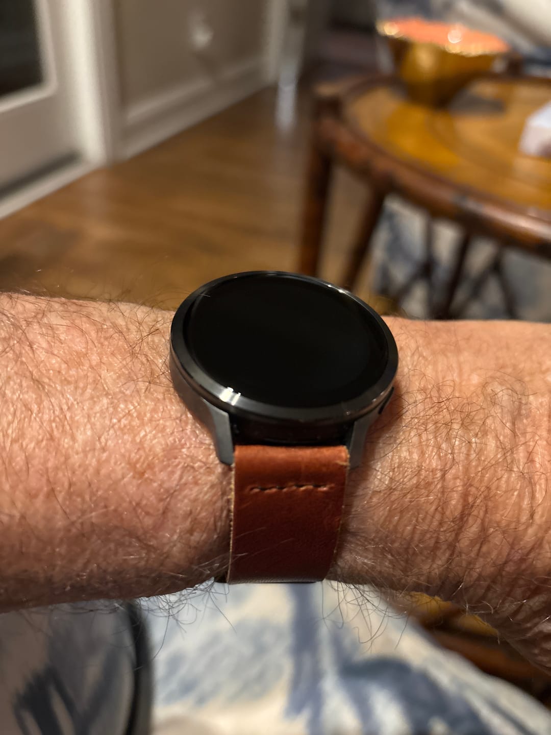 Customer photo review of Horween English Tan Dublin | Black Thread
