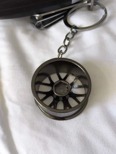Customer photo review of Mini Wheel Keychains