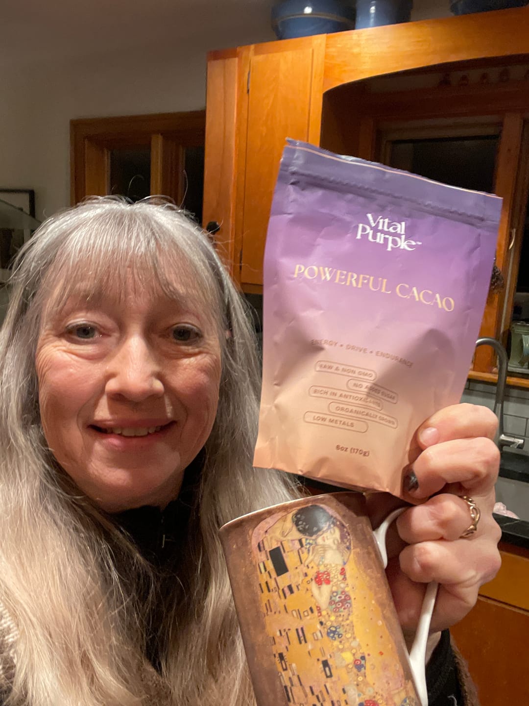 Customer photo review of Organic High Flavanol Cocoa Powder | Purple Cacao Powder | 25% Fat