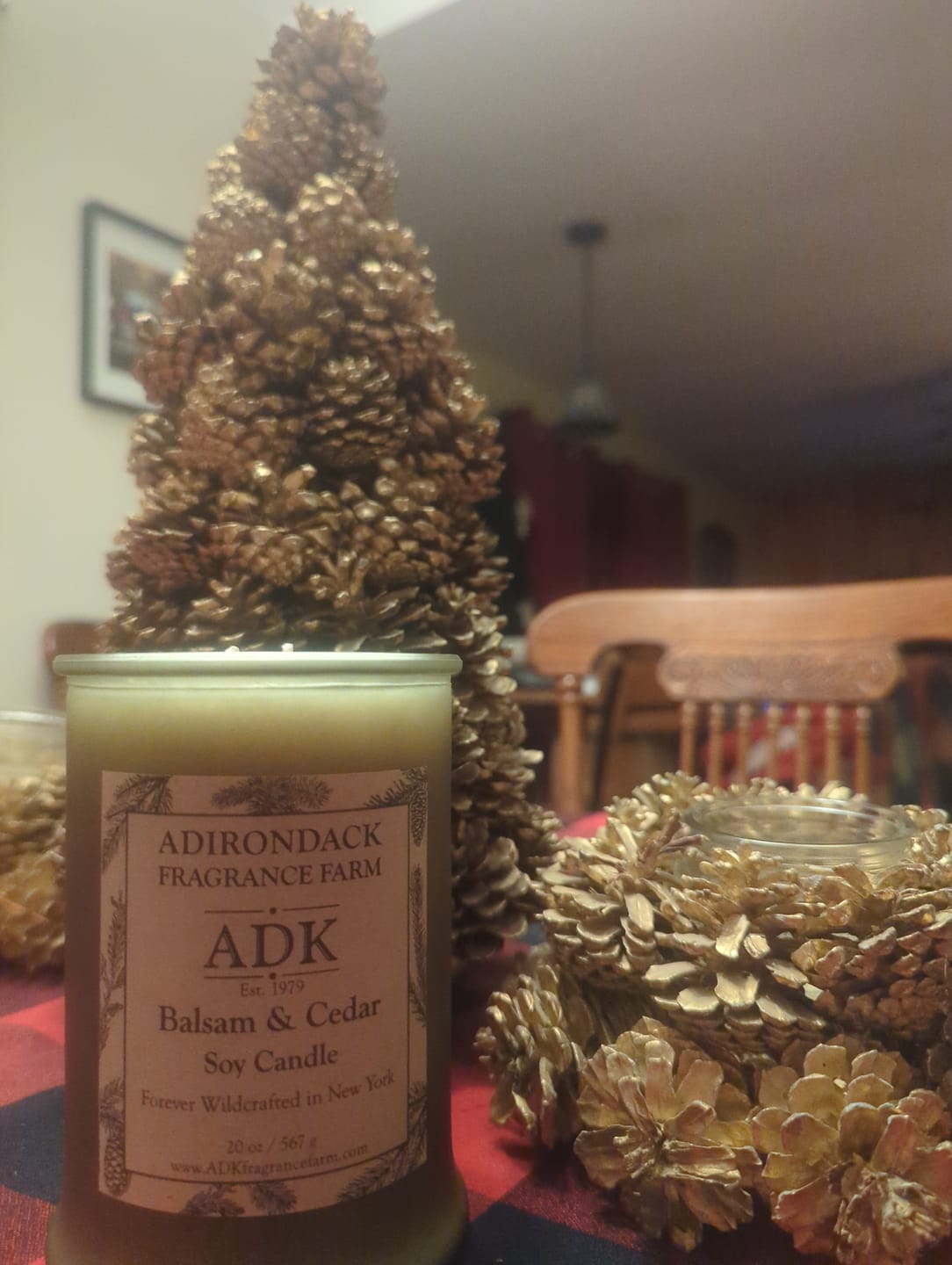 Customer photo review of Balsam & Cedar Candle