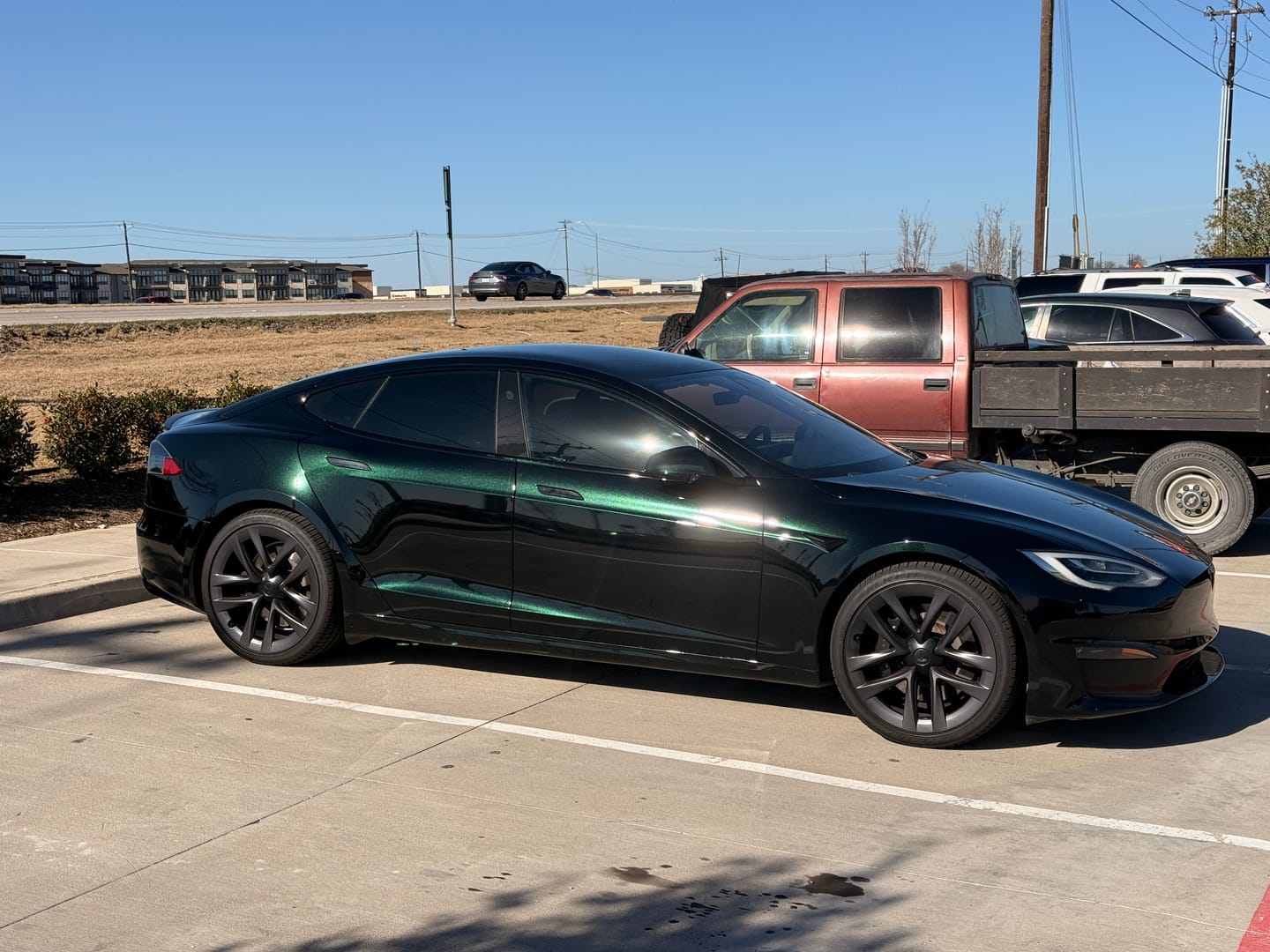 Customer photo review of Glossy Metallic Royal Green Color PPF (Paint Protection Film)