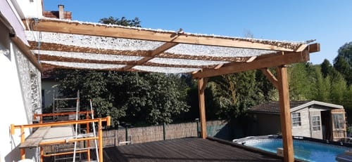 Customer photo review of Weißes Tarnnetz