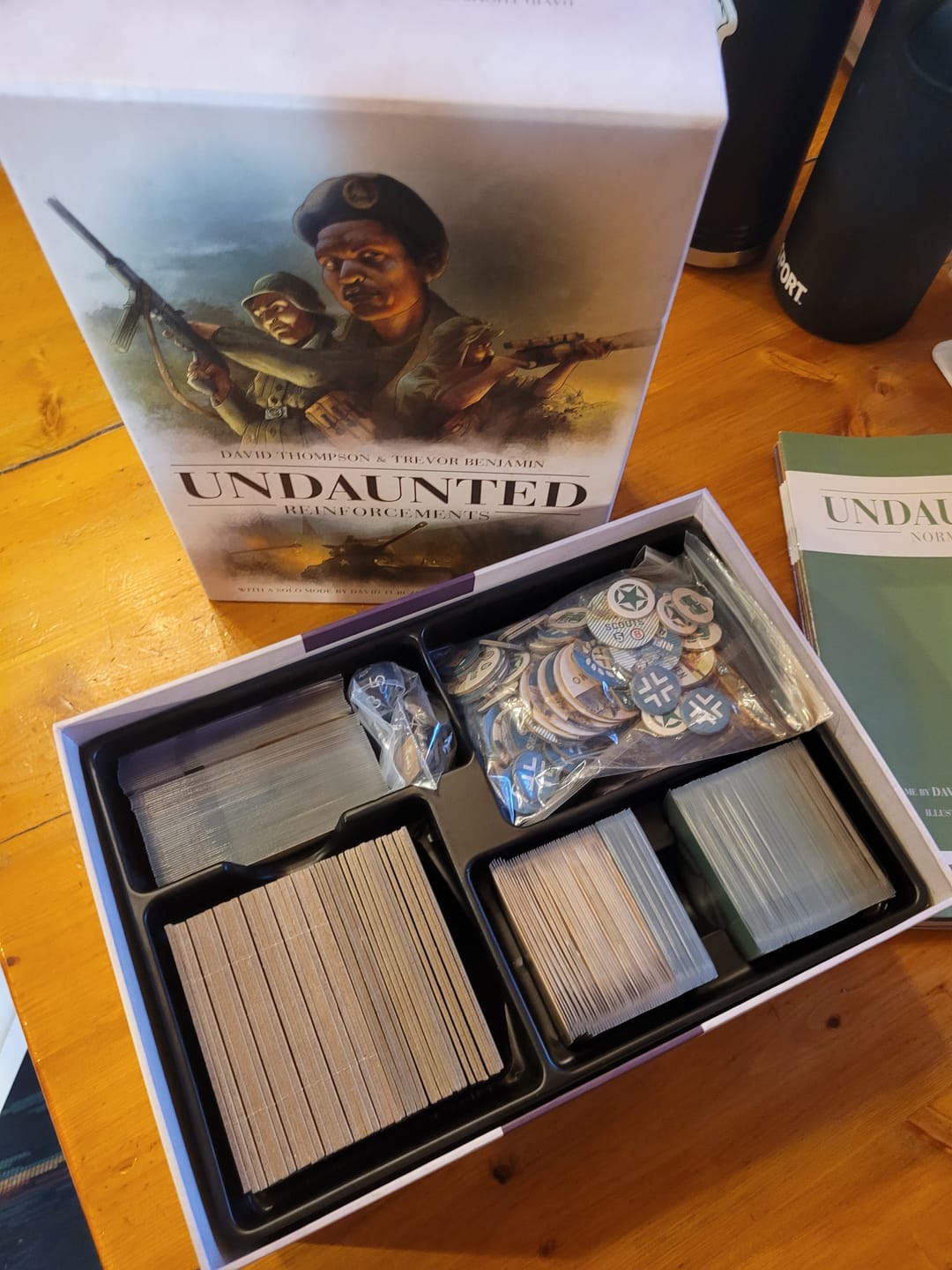 Customer photo review of Undaunted: North Africa Card Sleeve Kit