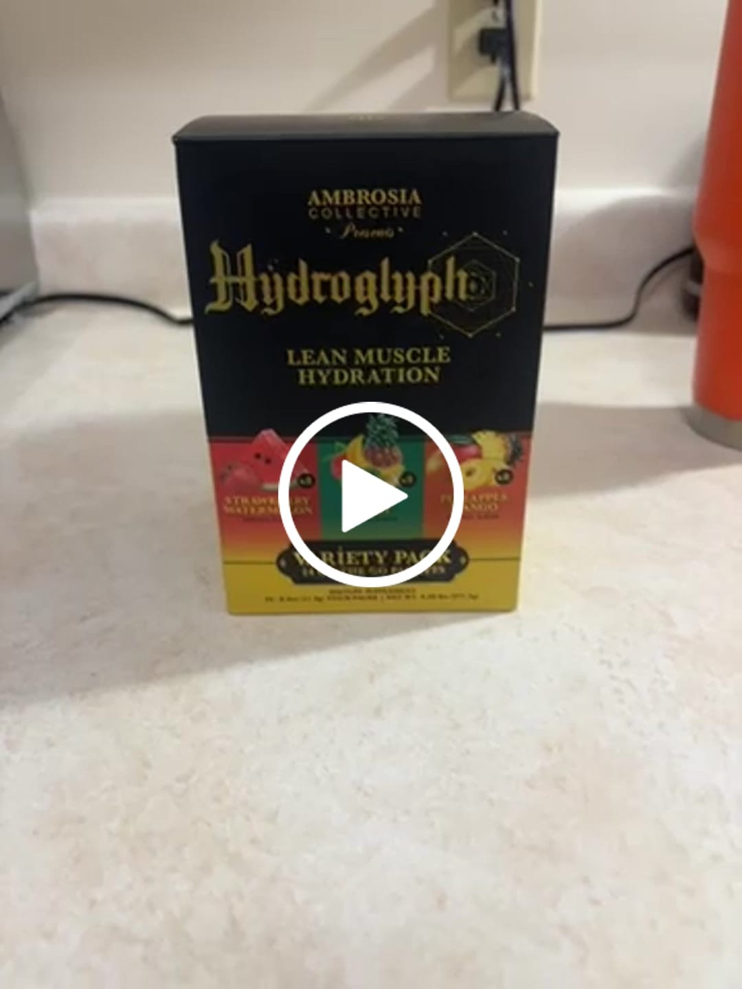 Customer video review of Hydroglyph™ - Hydration Stick Packs (24ct Variety)