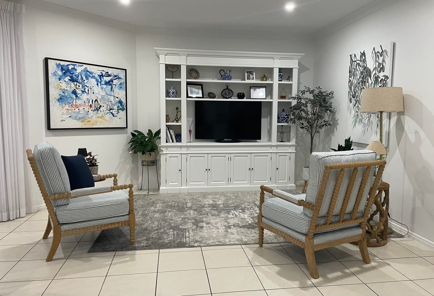 Customer photo review of Bobbin Linen And Oak Armchair